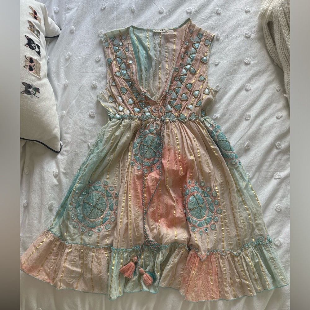 Anisa Spain beaded detail dress